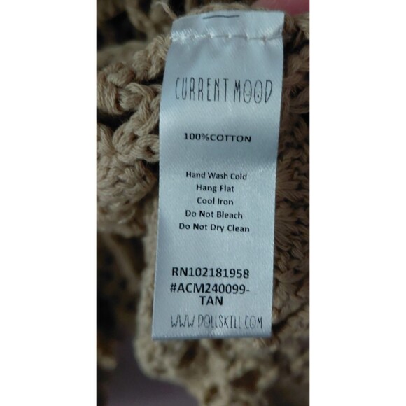 NWT Current Mood Dolls Kill Lacy Crochet Wrap Cardigan Size XXL Hippie Boho - Picture 8 of 10